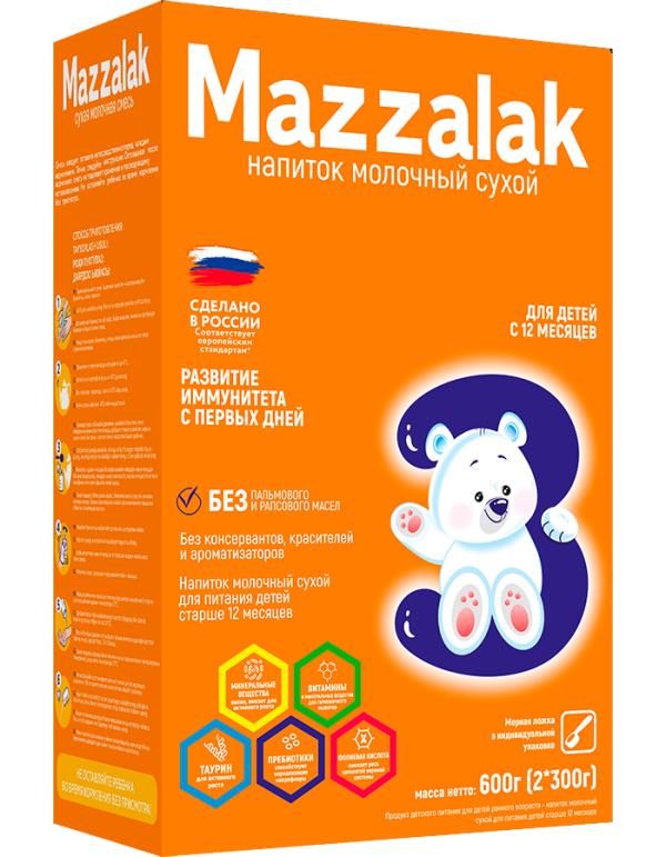 Маззалак 3 600г (2*300 г)